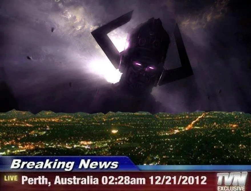 G alactus - devourer of worlds, tool of the Mayans apparently