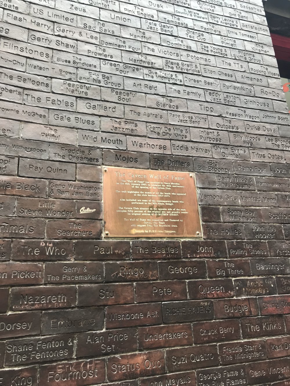 Cavern Club wall of fame