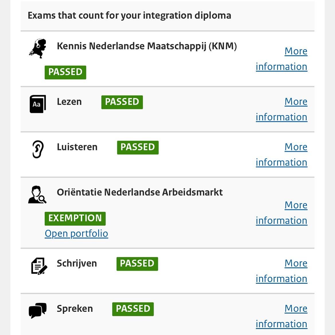 Yes! Yes! Yes! Ja! Ja! Ja! I have passed all my Netherlands integration exams! Ik heb al mijn inburgeringsexamens geslaagd!

So happy that this daunting process is complete. Still working on boosting my fluency levels. But this was an important step!