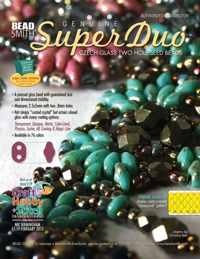 T he Beadsmith UK Make Jewellery Magazine 2013