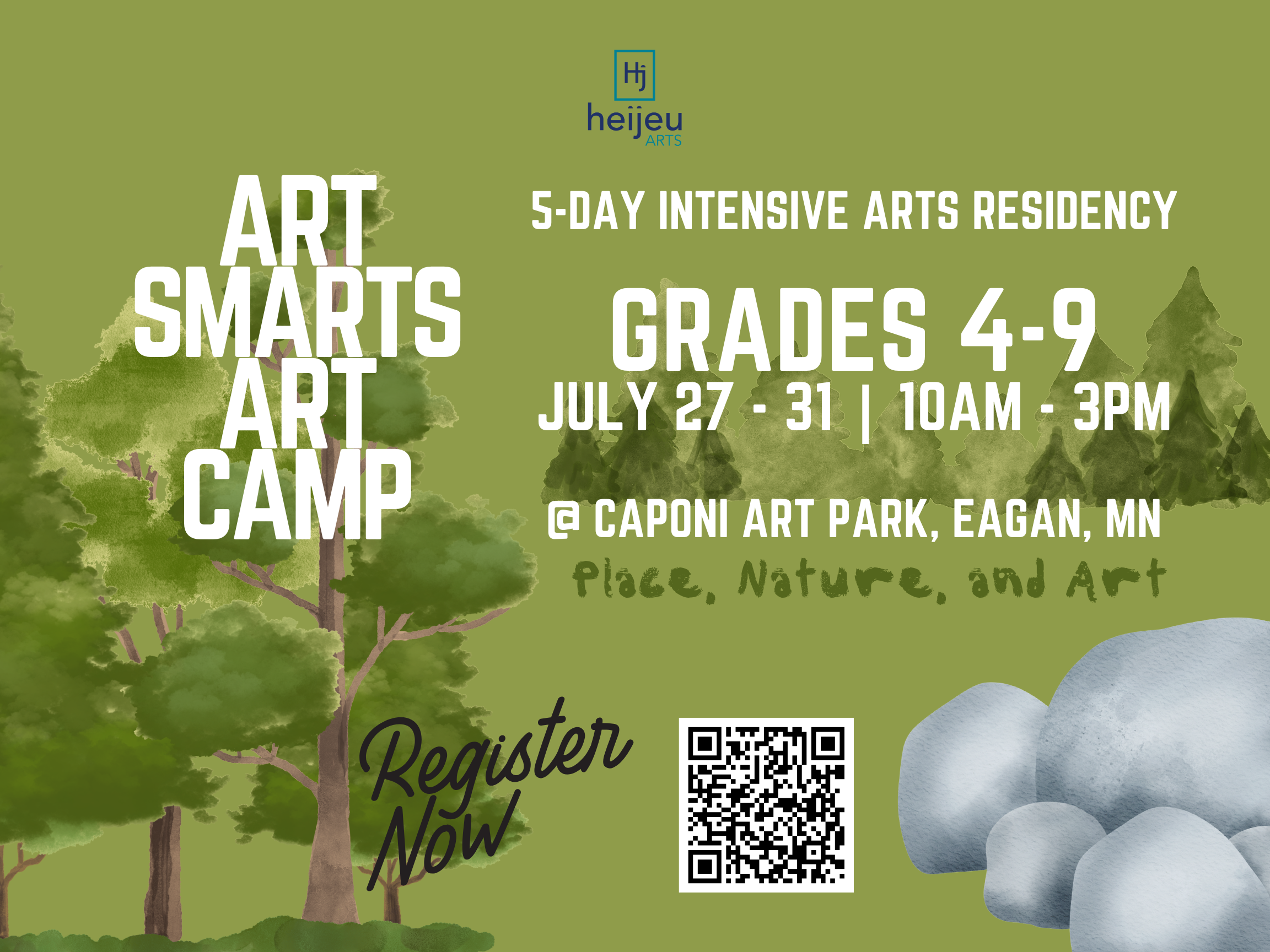ArtSmarts at Caponi Art Park (5 Day Art Camp!)