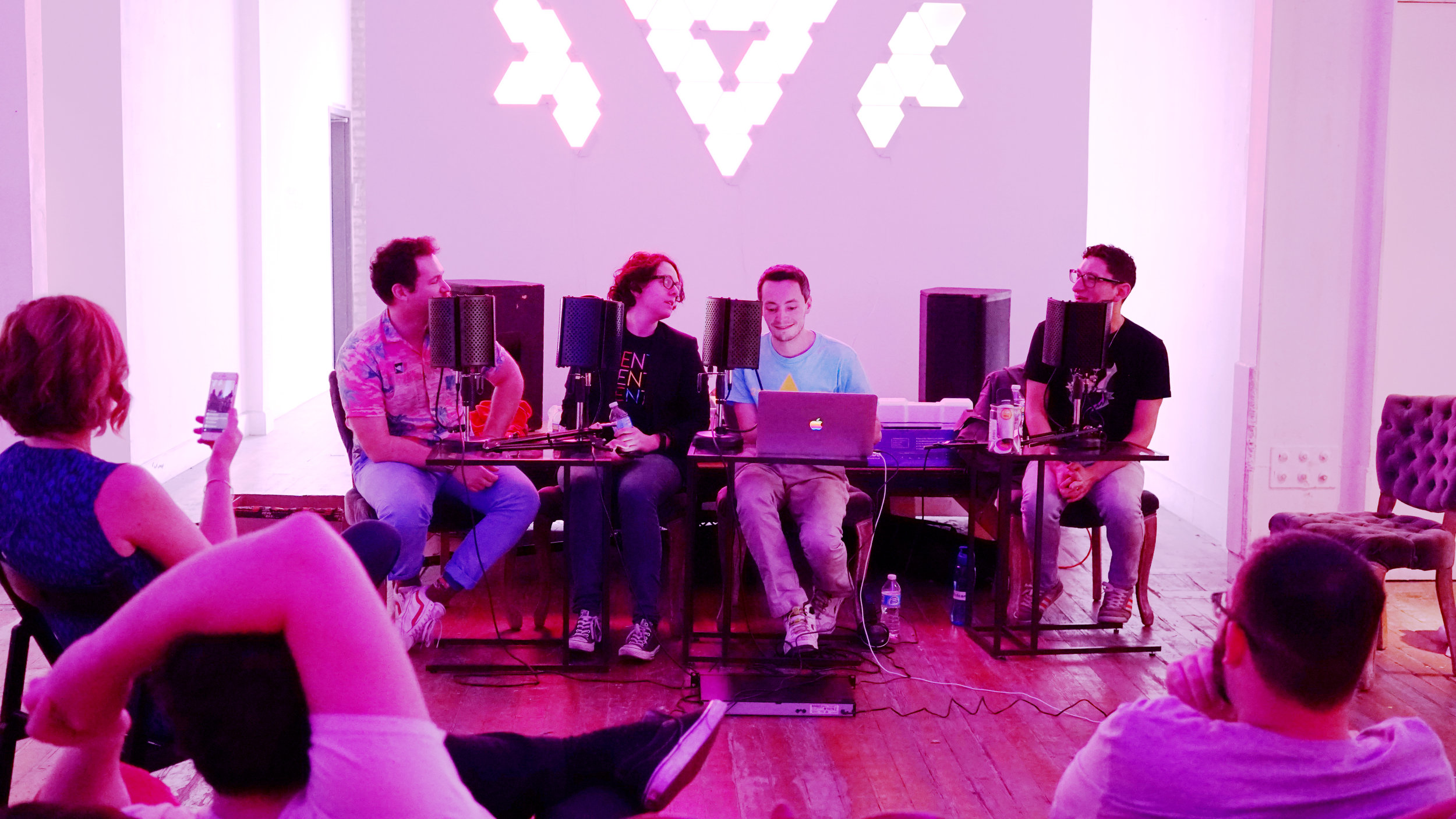 DSC07564 Awkward Human Podcast Live with Nanoleaf Aurora Lights.JPG