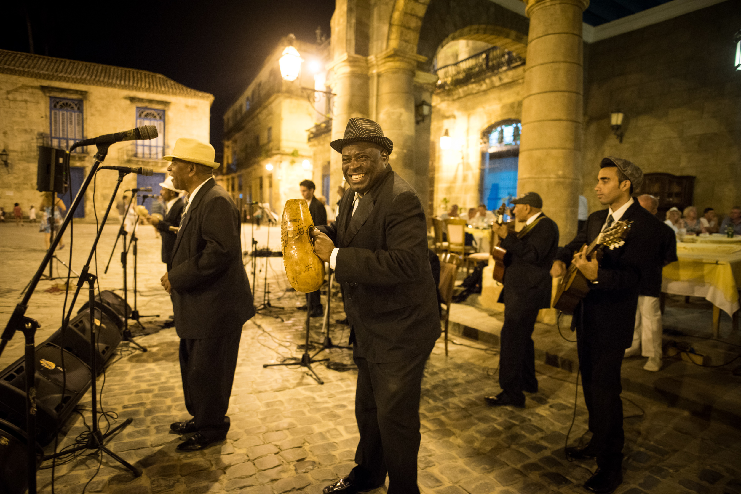 Local Cuban band Septeto Habanero performed while the Minnesota Orchestra had dinner. Live music accompanied every meal during the trip.