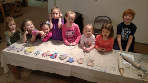 Goofy Faces from Goofy Pre-Schoolers with their owl projects!