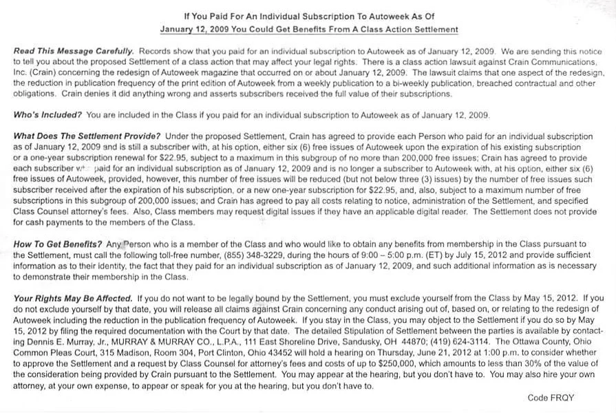 A few years ago Autoweek decided to change their publishing schedule from weekly to bi-weekly. This was coupled with a complete, and quite nice, redesign. Why? They gave a lot of reasons at the time. They mostly made sense.I was a little annoyed. I&…