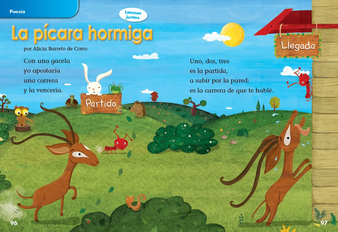 Designed and managed the production of three grades of a Spanish reading program for an educational publisher.