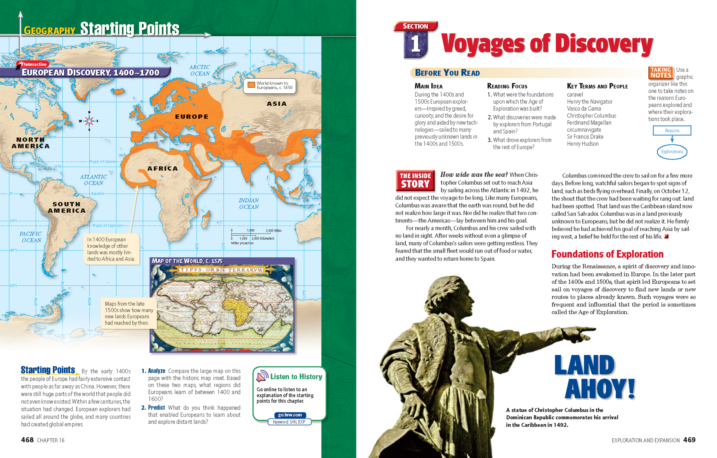 World History program - Geography feature