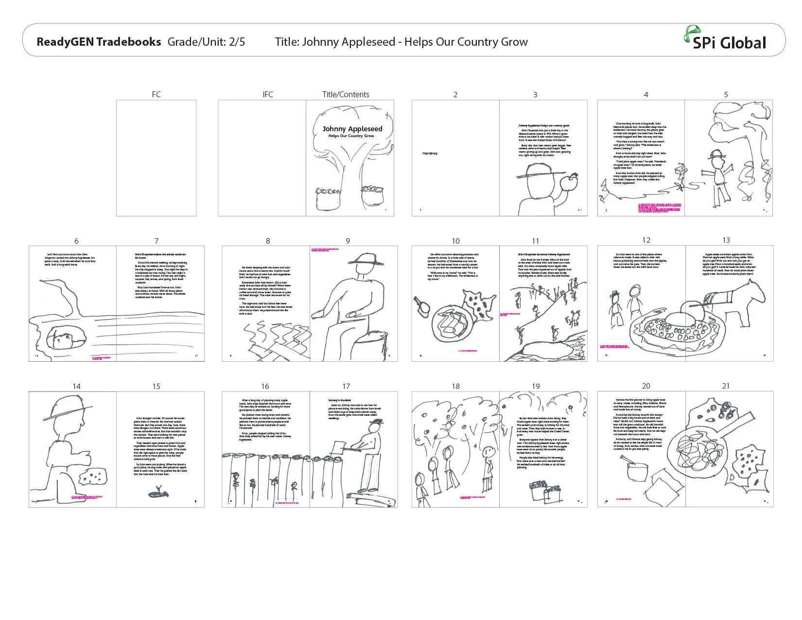 Initial designer sketches provided for client approval and to send to the illustrator.  