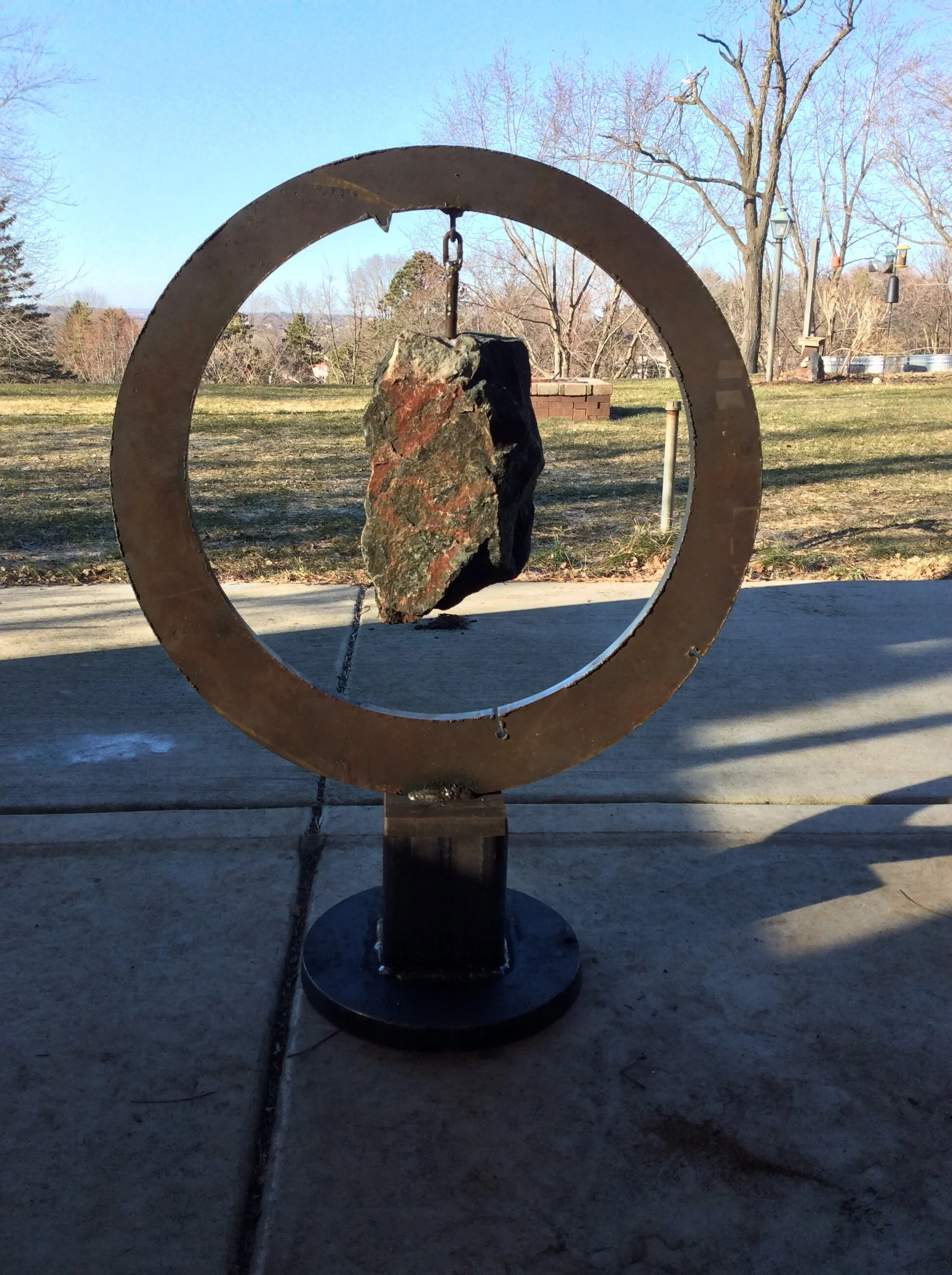 Small Hanging Granite Circle