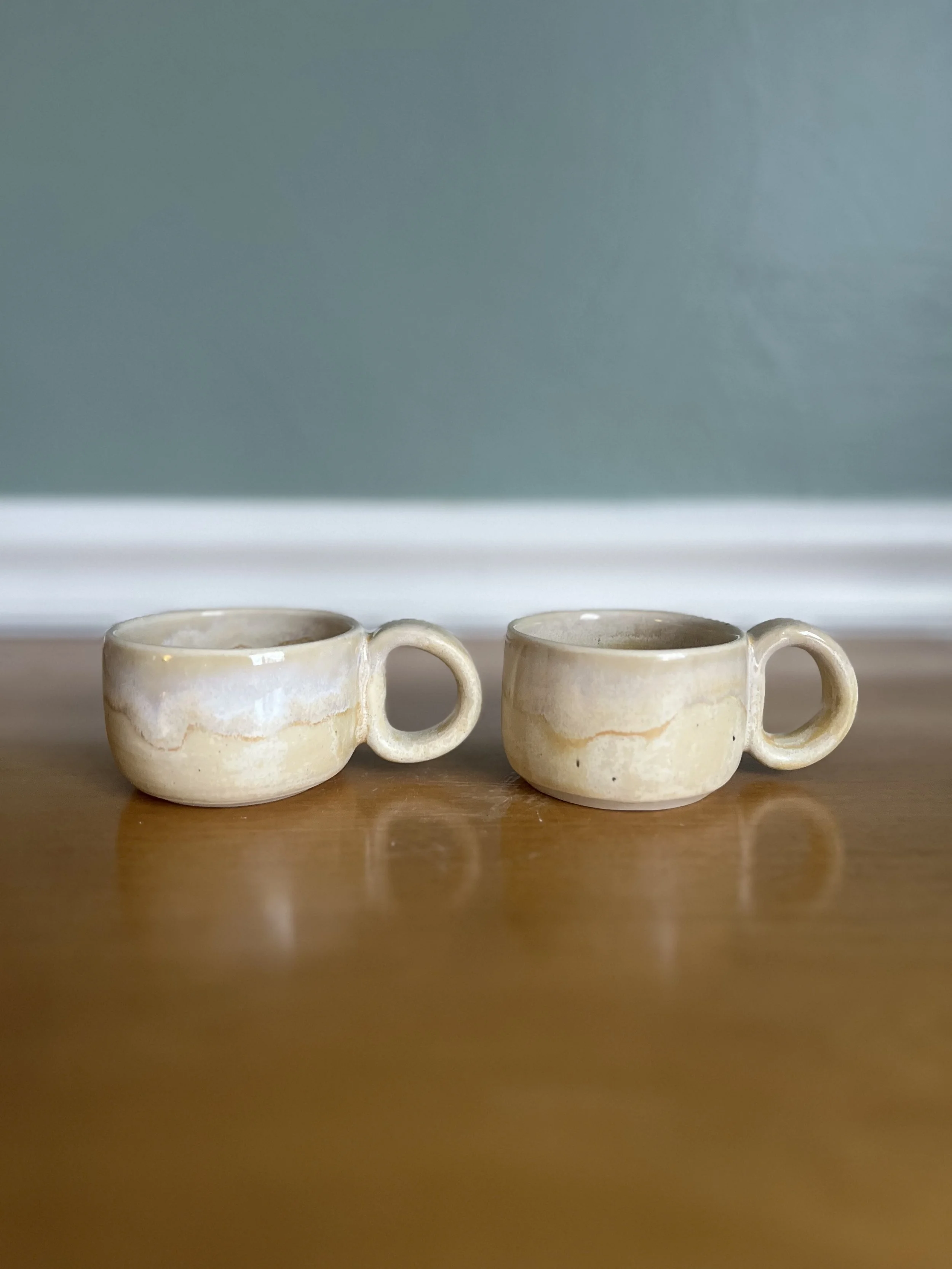 Laura Kissinger tan espresso mugs 2025