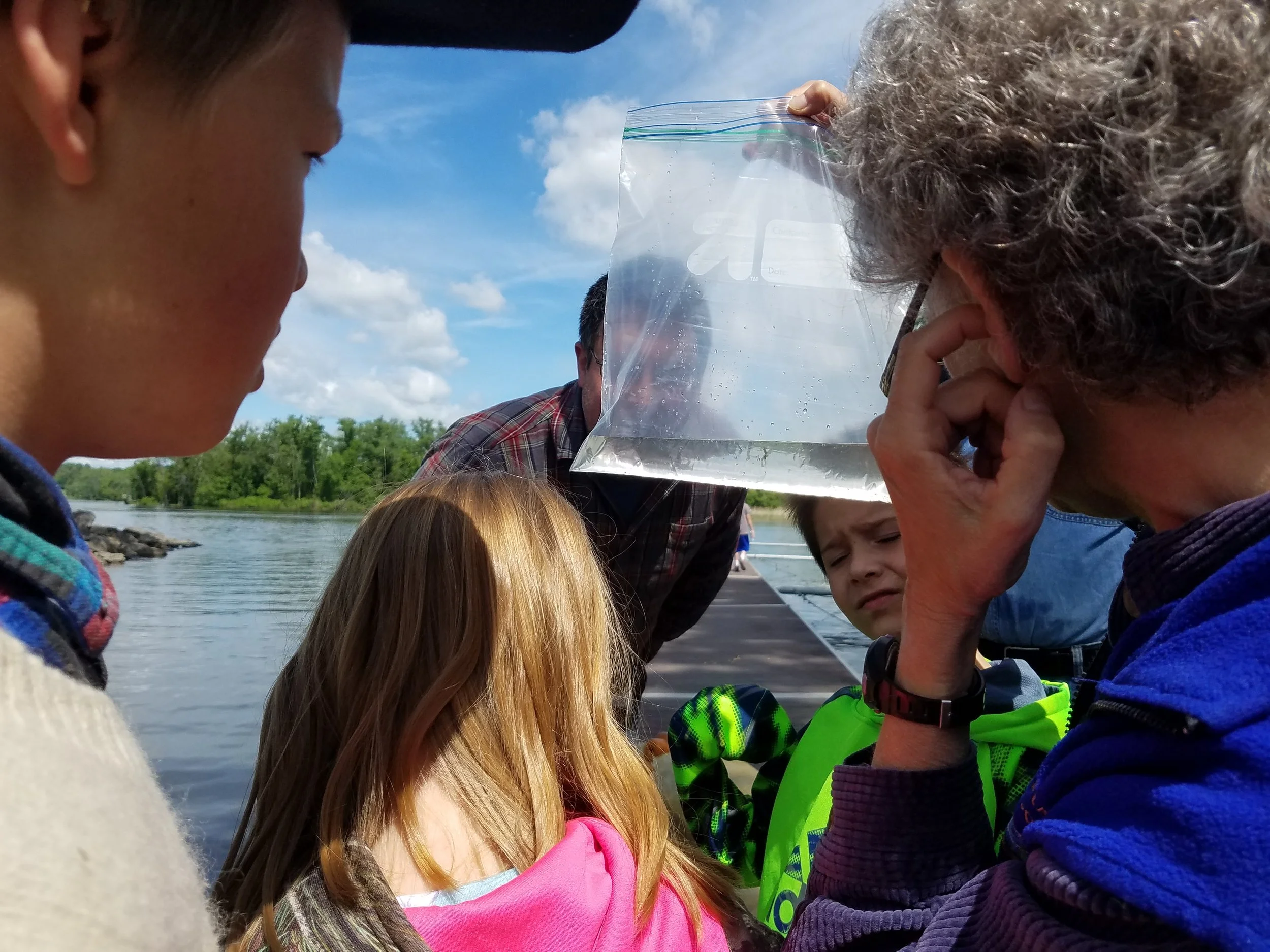 We would like to thank Chris Nack and Family for giving us an amazing workshop at the Hudson Waterfront. We caught larval shad from right off the docks in Hudson and put them under microscopes to see what they looked like up close and personal. There was a great turn-out, and everyone learned a huge amount about shad in the Hudson River. The event was sponsored by New York Sea Grant, Virginia Sea Grant, the Hudson River Foundation and SUNY ESF. Thanks so much to everyone who helped put this great event together and to everyone who came out.