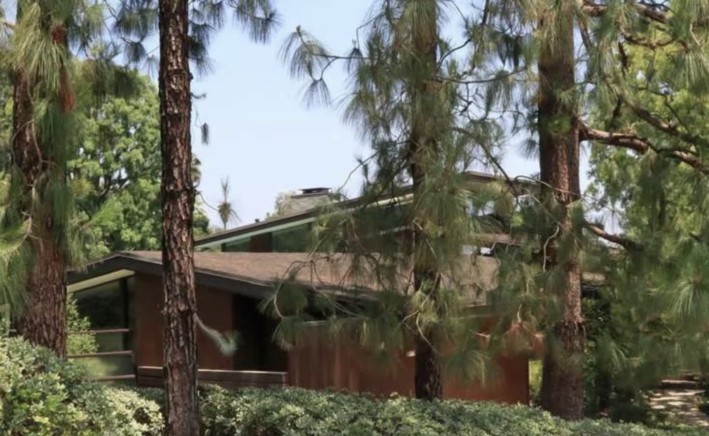 A mid-century architectural home in Royal Woods, a Sherman Oaks hillside neighborhood east of Sepulveda Boulevard in Los Angeles.