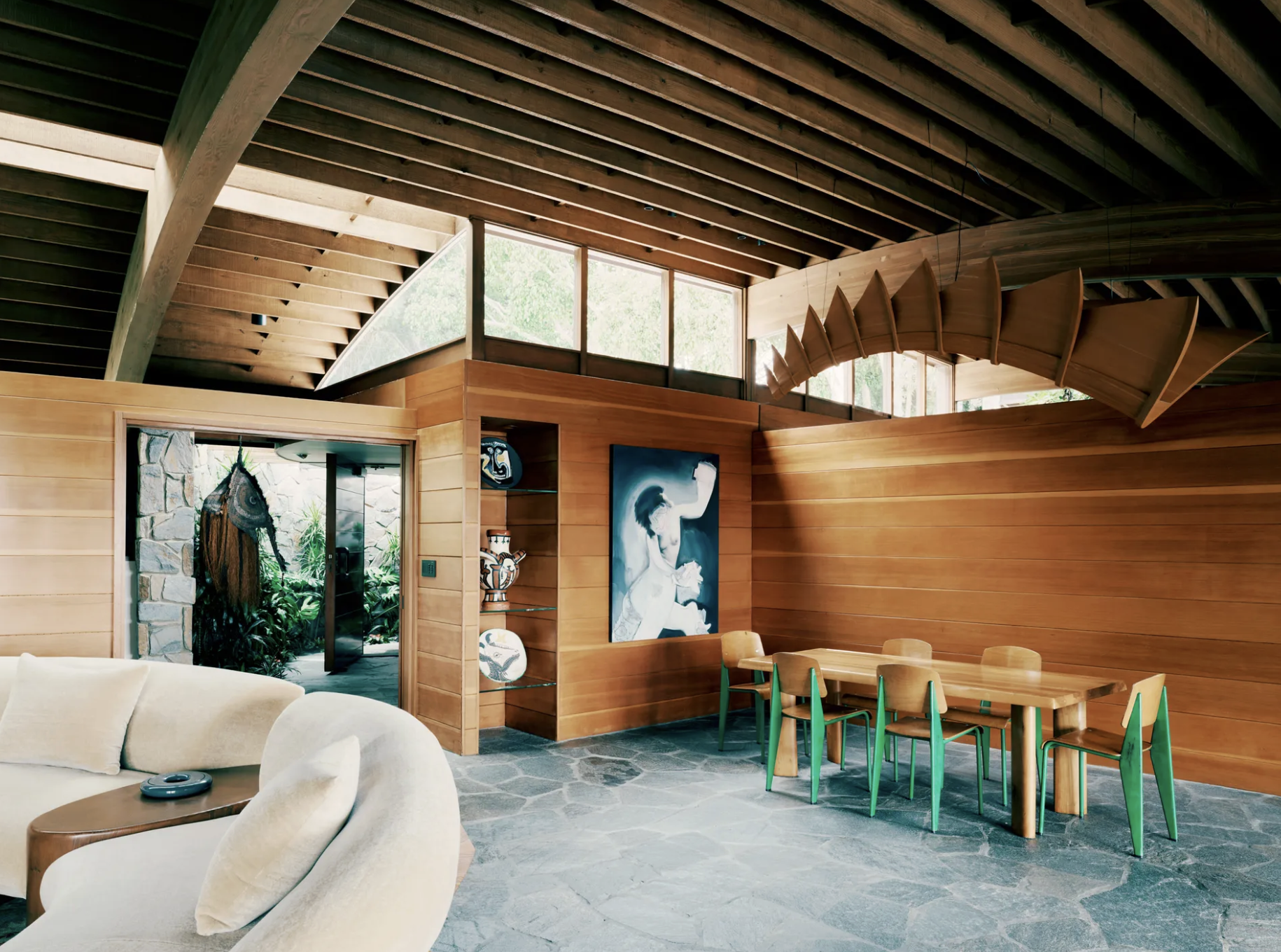 The Mauer House, John Lautner's post and beam residence on Rome Drive in Mount Washington, Northeast Los Angeles, Historic-Cultural Monument 481.