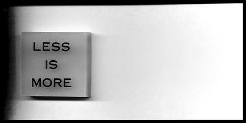 via flickr.com
My girlfriend and I had a few friends over this weekend. It was a great evening with some close friends and a few I had only met once. It was a fantastic night with those rare moments of conversational balance and disruption. It was fun. After the evening I posted on Facebook: " Parties at your place are selfishly for your own pleasure. Choose (curate) the people that you would spend the evening and early morning with. A recipe for success."
Today I was looking at possible getting a new phone and I kept telling myself: "But I don't want that, I don't need this." It was a sequence of horrible customer experiences.
Consumers are sick of choices and done with having to think and evaluate. Consumers want to trust your brand to make the right choice for them. John chooses Apple because he trusts that they'll do the right thing for him. My friend David chooses 37Signals products because it doesn't have the complexities which his company does not need most of the time anyway.
We have left the world of not enough in which brands were chosen because they could provide so much. We're entering a world of too much. Too much data. Too many products. Too many choices. Today, consumers are loyal to brands which cull away all the noise and provide a simple and pure customer experience. Brands are curators, whittling away at an offering to reveal its core.
Look at your brand experience from your customers eyes. Look how many interactions there are. How can you simplify your customers experience? How can you take away complexity from your customer experience? How do you curate ?