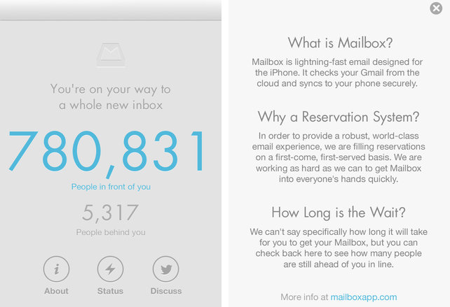 Mailbox waiting list