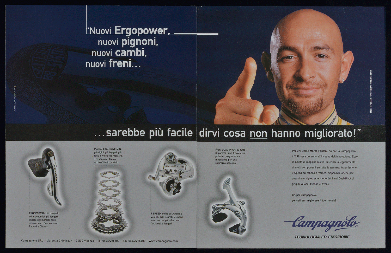 Advertising campaign for Campagnolo Srl