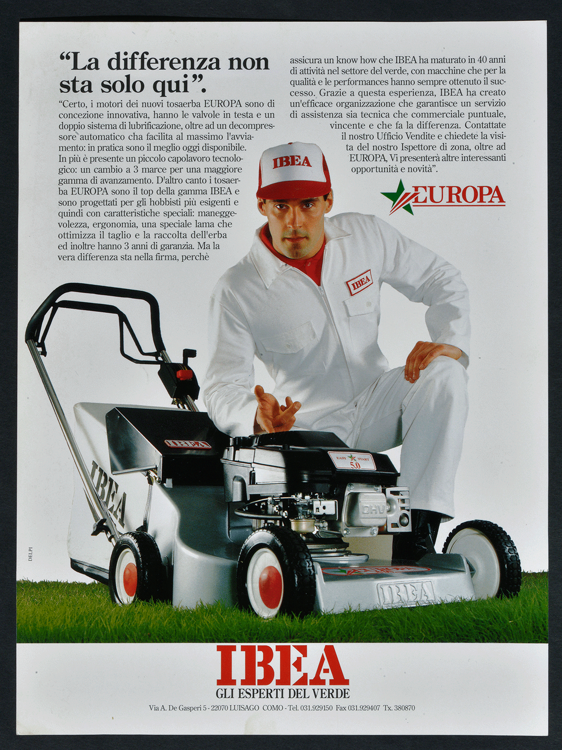 Advertising campaign for Ibea Srl