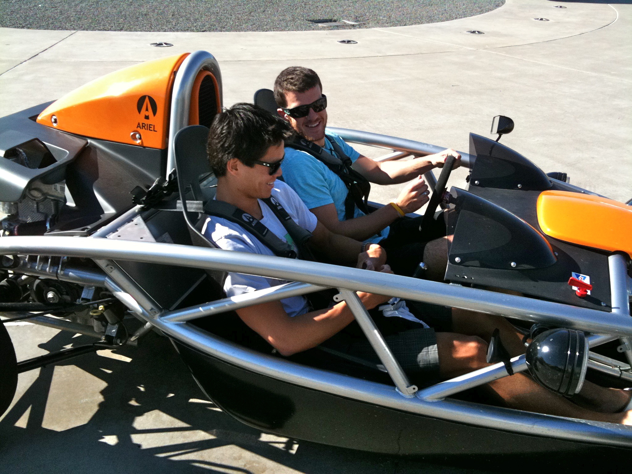This is what happened to @nthuwirat’s hair after a quick ride in an Ariel Atom.