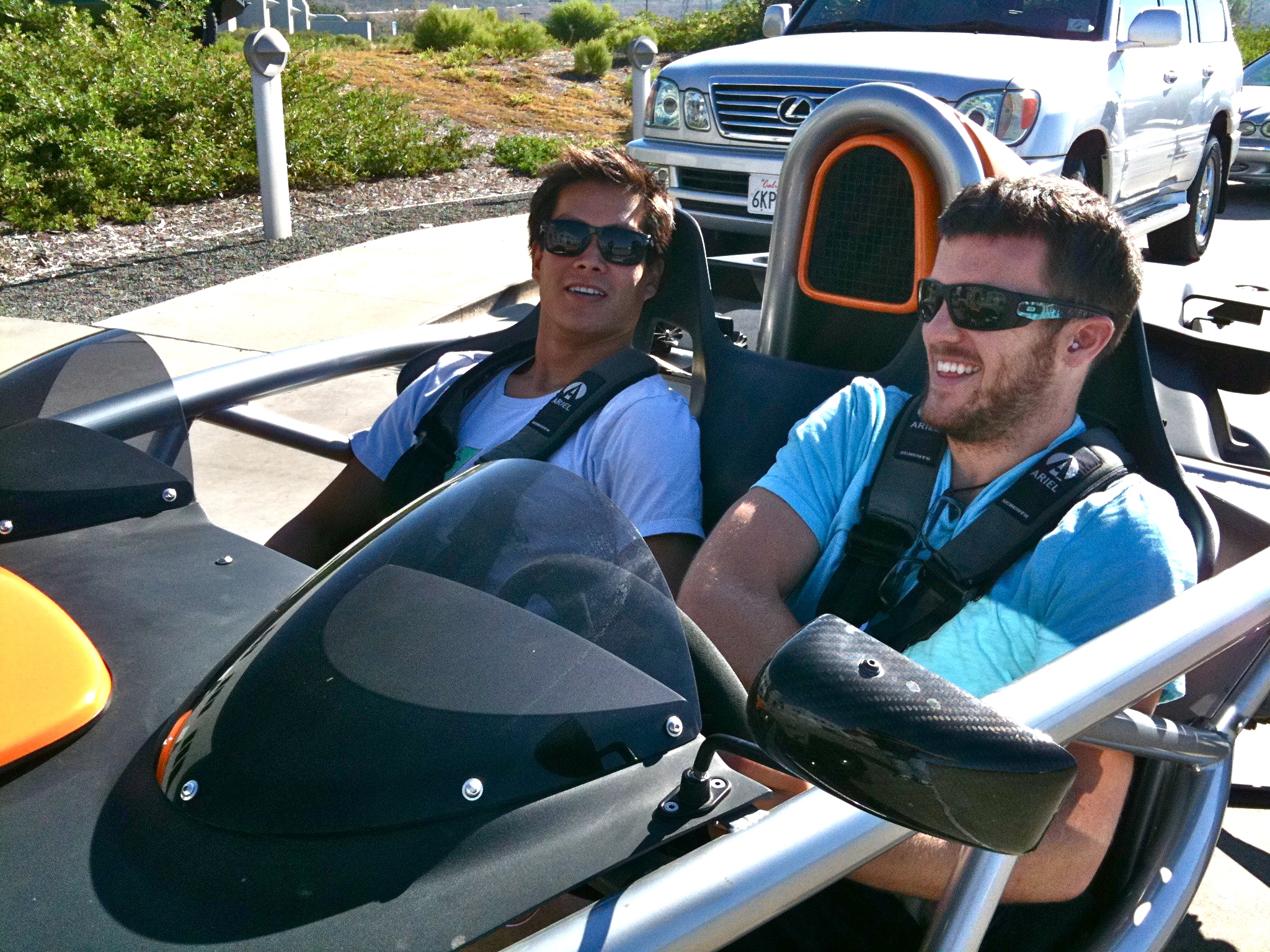 This is what happened to @nthuwirat’s hair after a quick ride in an Ariel Atom.