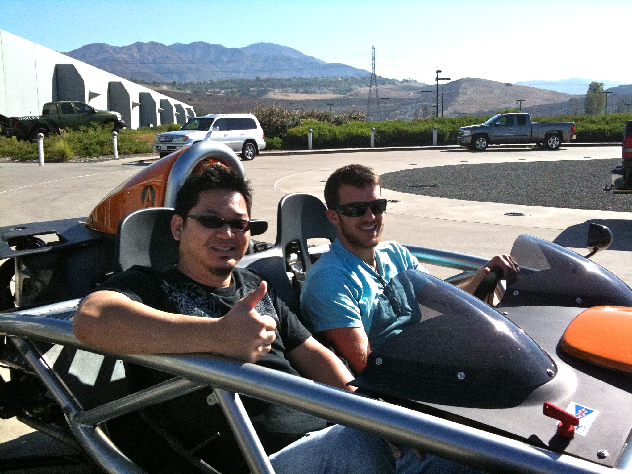 This is what happened to @nthuwirat’s hair after a quick ride in an Ariel Atom.