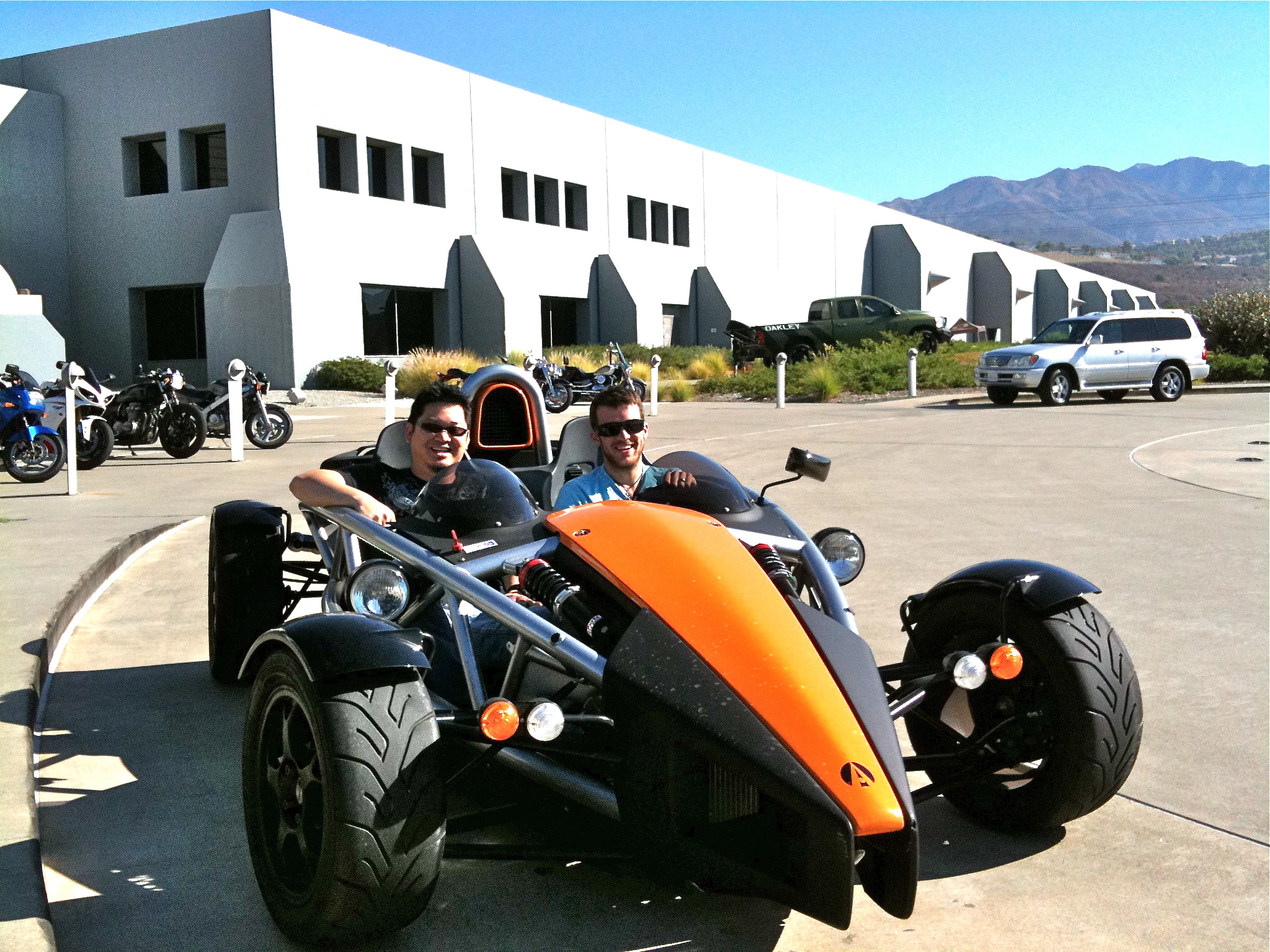 This is what happened to @nthuwirat’s hair after a quick ride in an Ariel Atom.