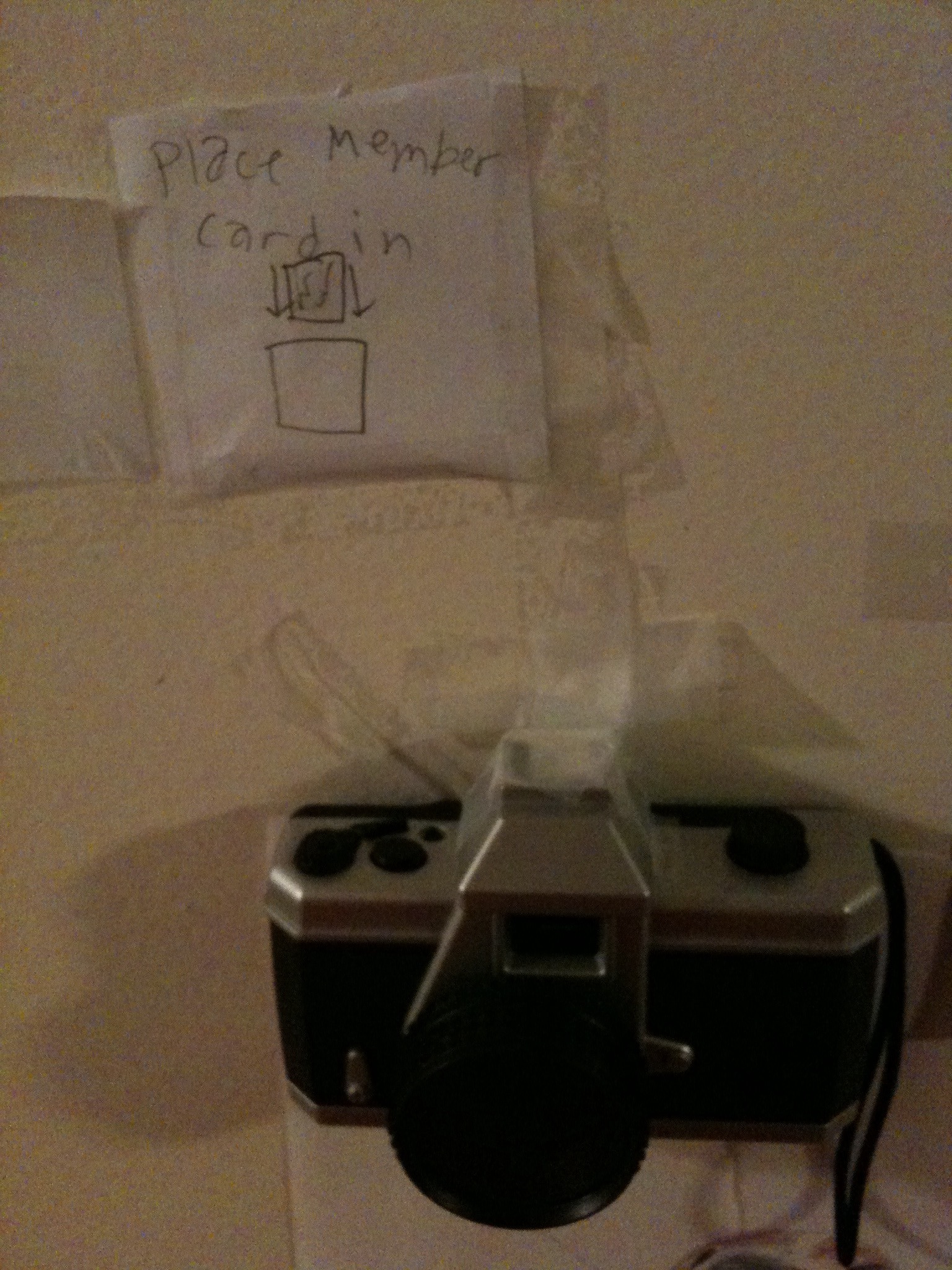 The girls added some additional security measures to their bedroom door.