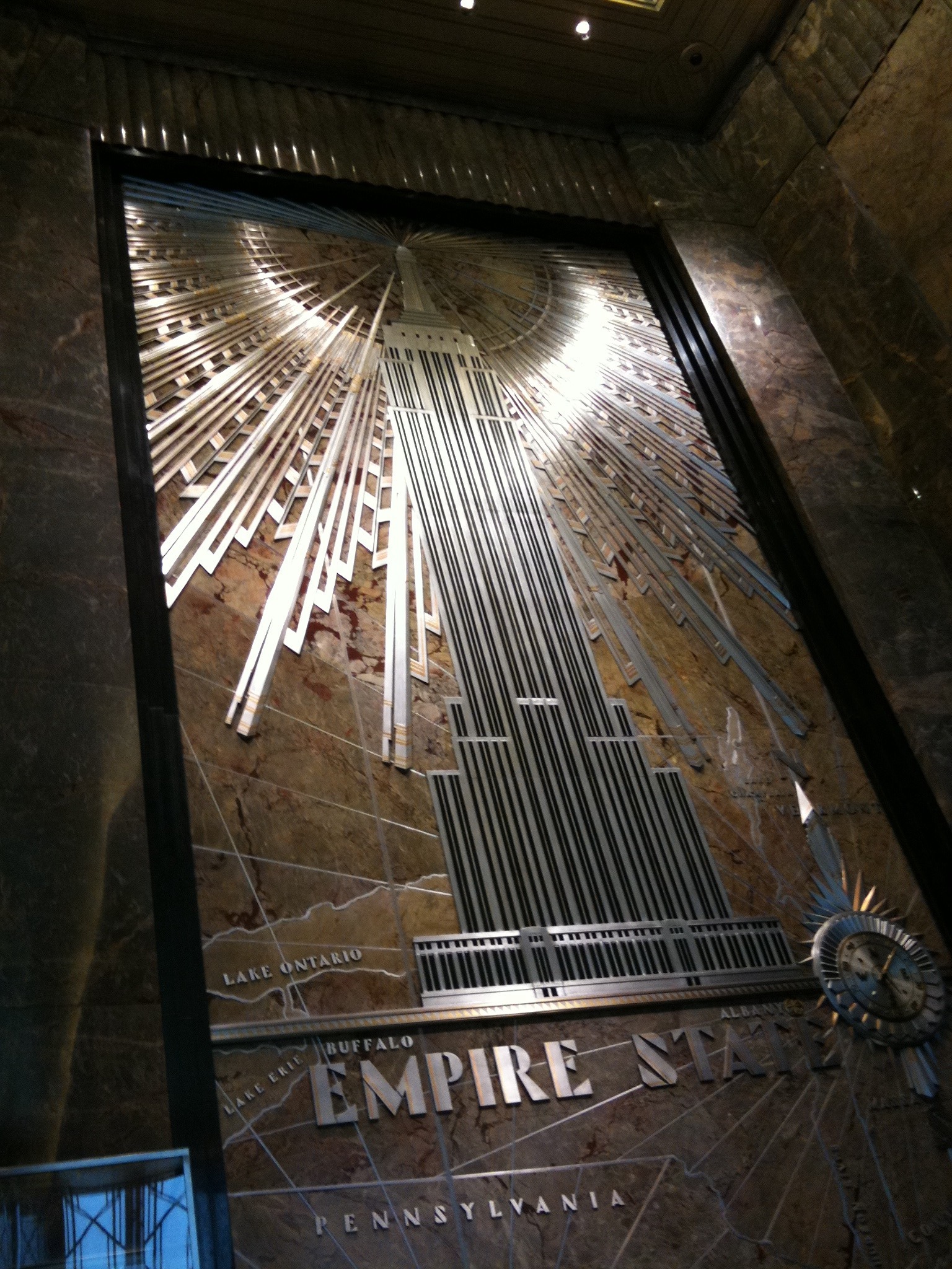 Had 90 min to kill before heading to airport so I took some pics at the top of the Empire State building.