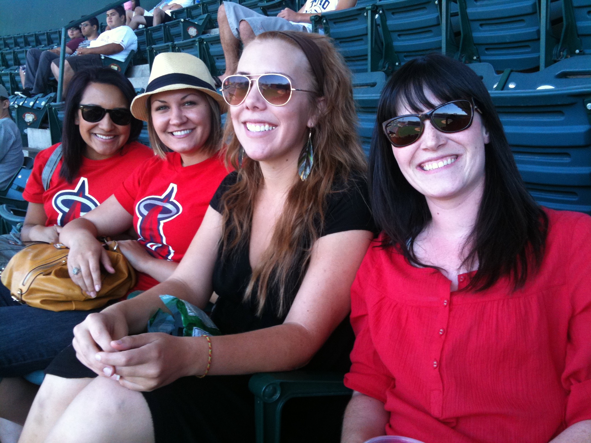 A few pics from the Angels game with the boy and some coworkers.