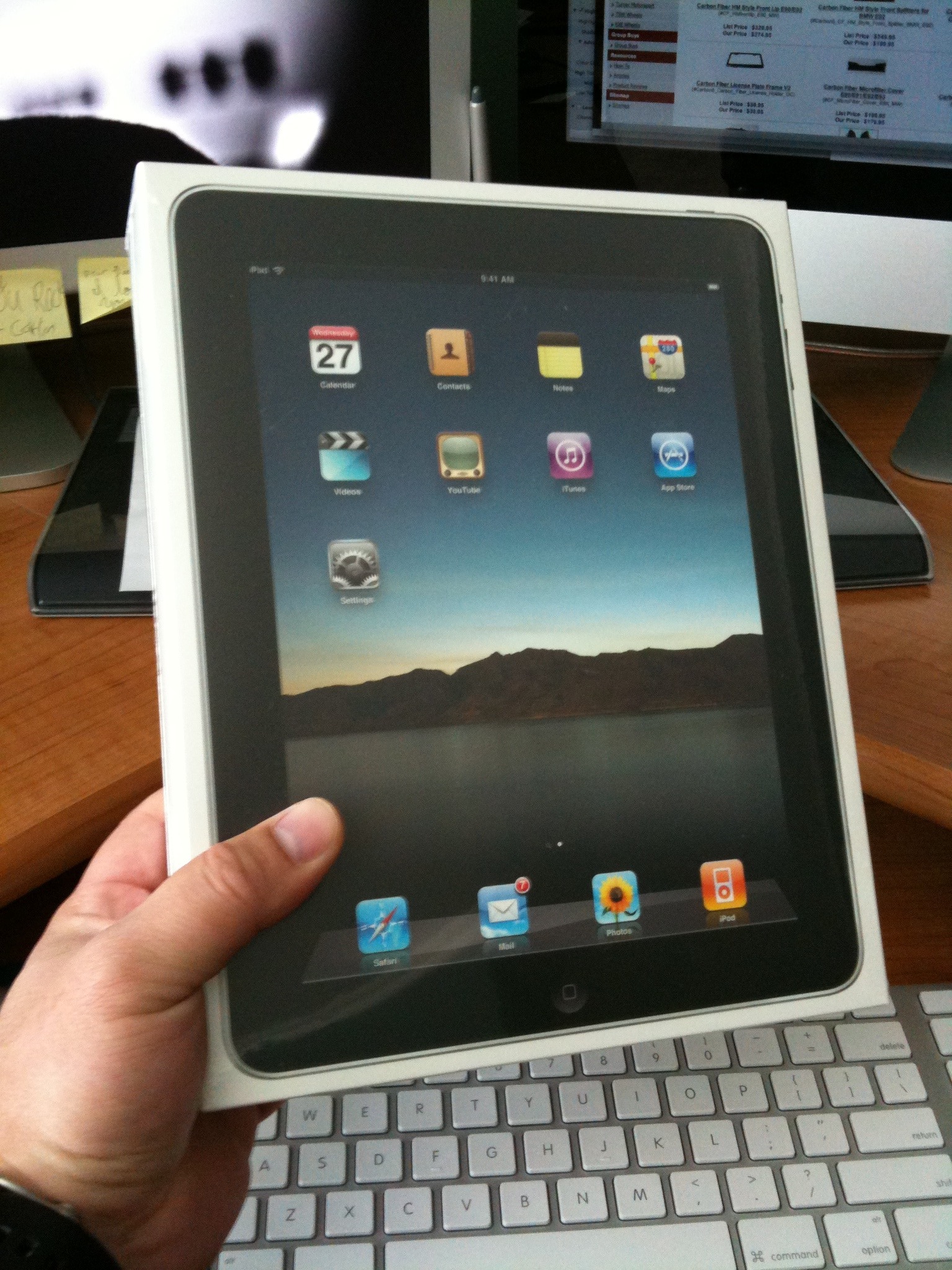 iPad has arrived. Sync in progress
