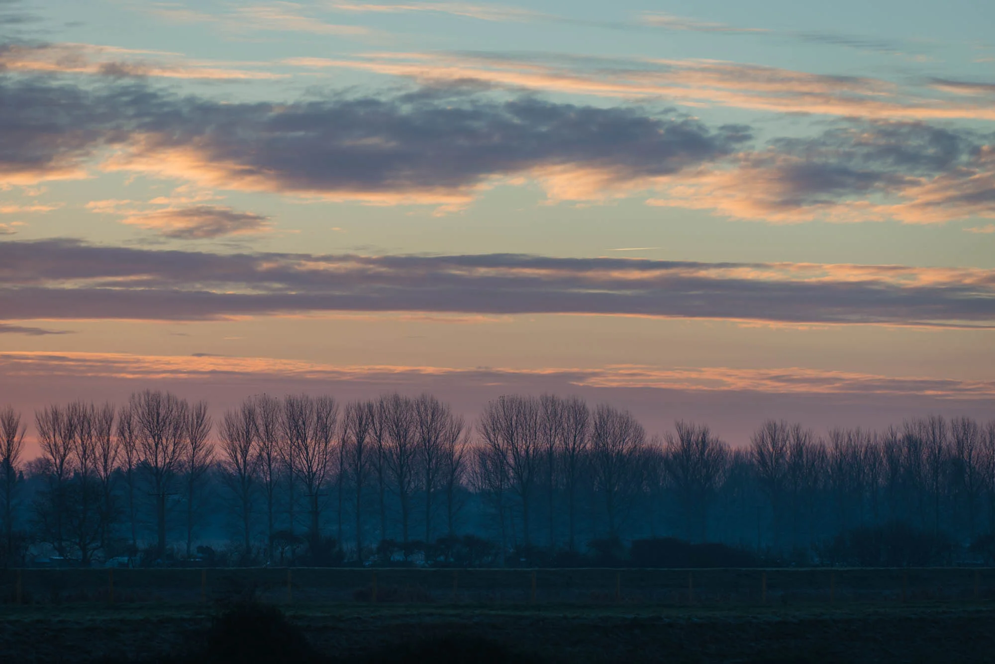 Sunrise in Ely on the way to an early shoot.