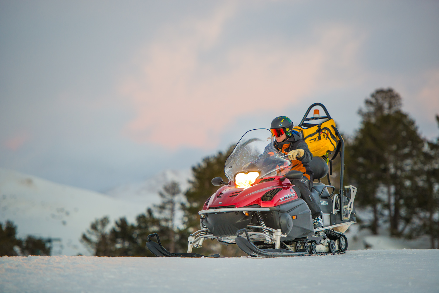 Fun Fact: much like a jetski, it is impossible not to look badass on a snowmobile.