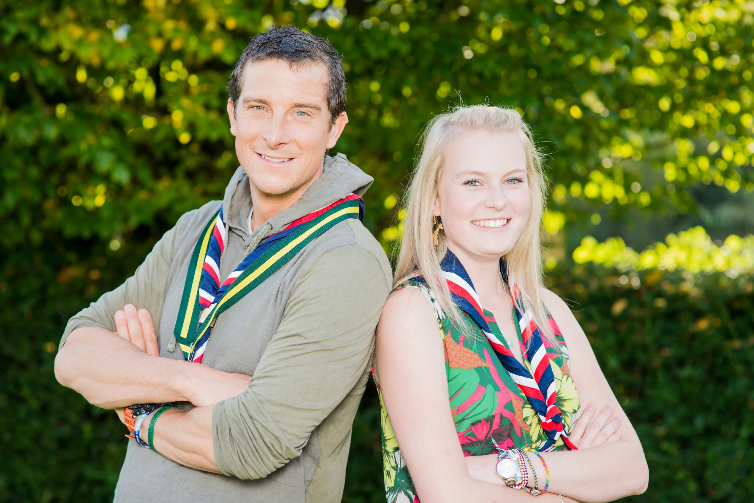 And a quick visit with Hannah at a meeting with Chief Scout Bear Grylls