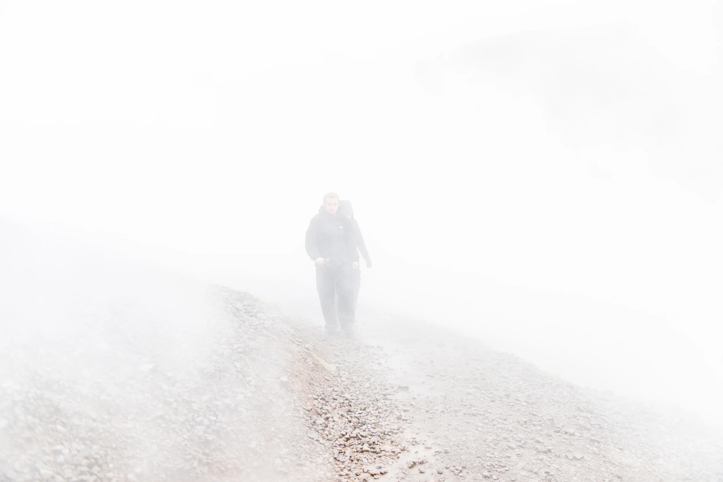 Sulphur cloud on a hike up into the mountains above Hveragerði