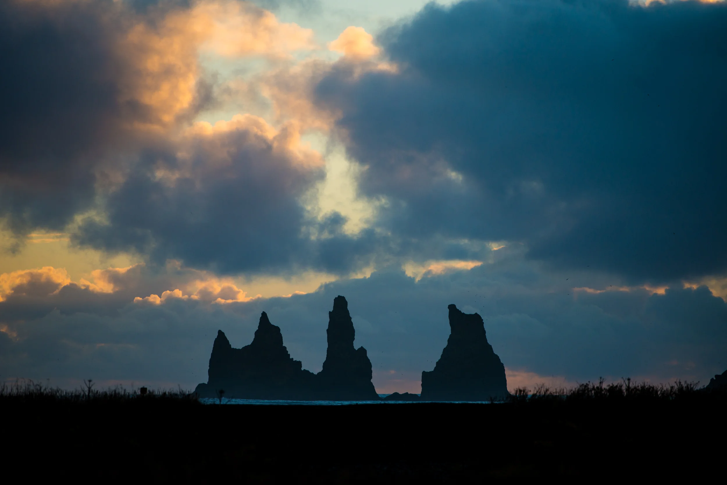 The Three Witches, as seen from Vik