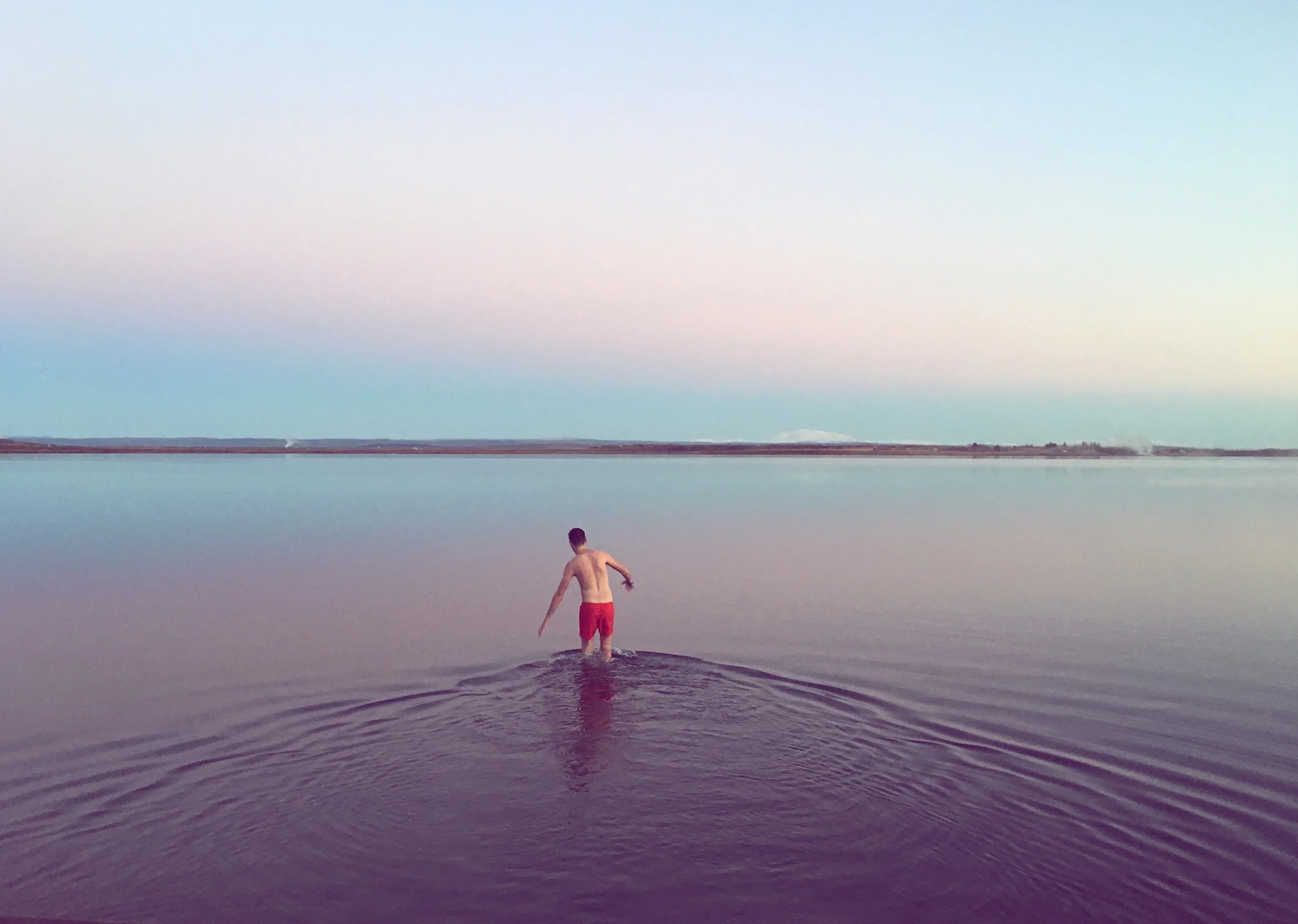 iphone snap: not a holiday without a dip in a lake or river!