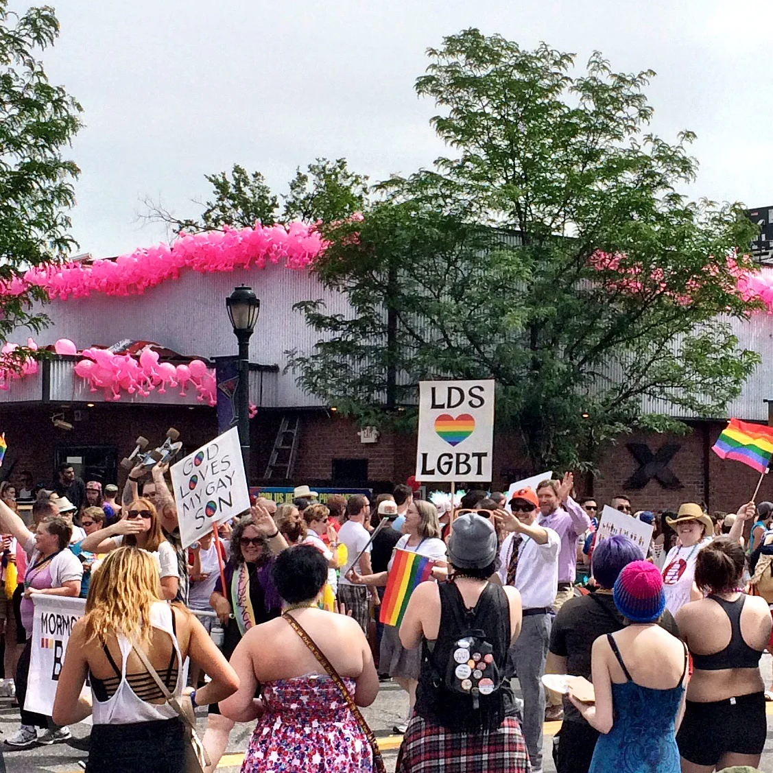 LDS loves LGBT? This group is called Mormons Building Bridges, and they are marching in pride parades around the country to spread their message. www.mormonsbuildingbridges.org