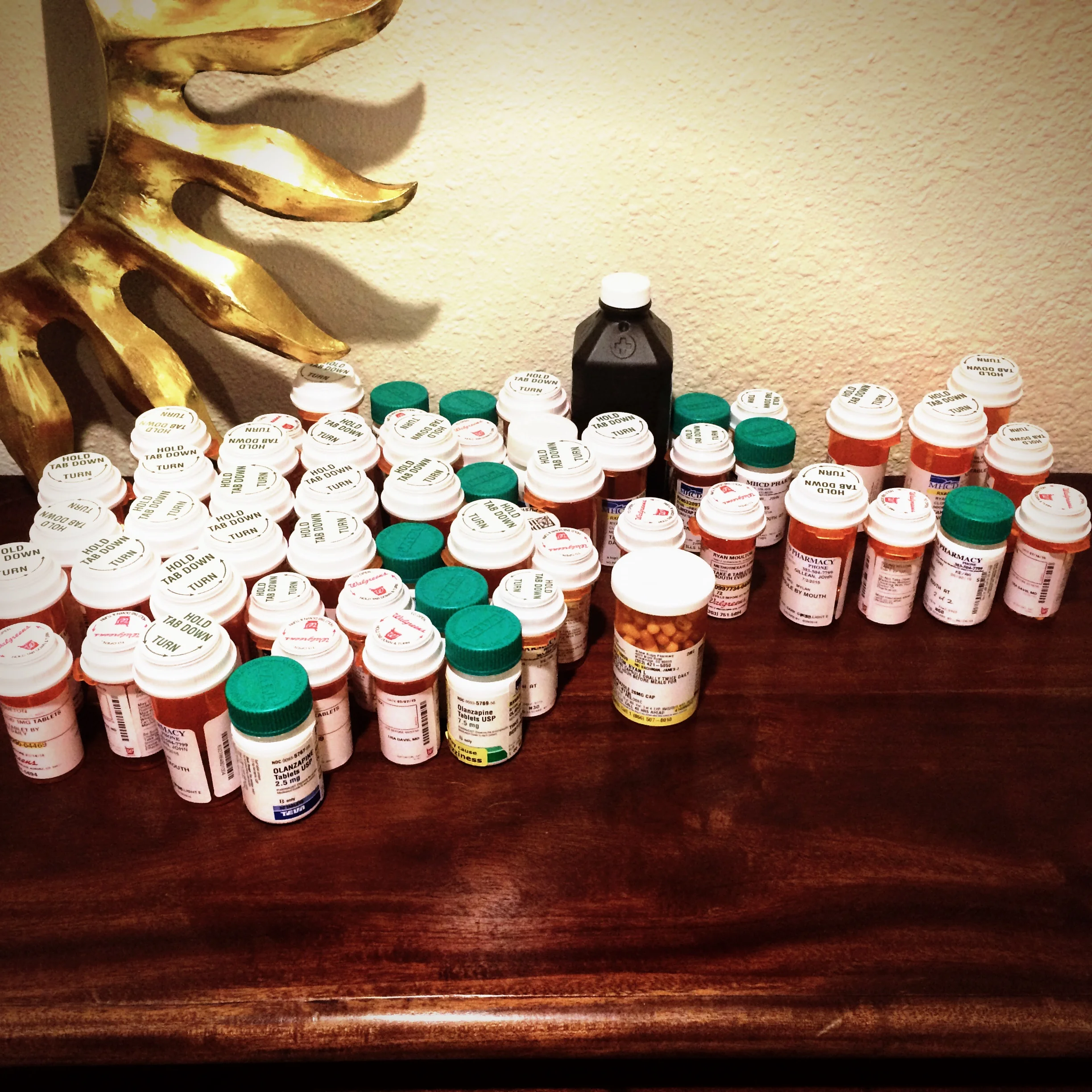 This is what 9 months of trying to find the right medication looks like.