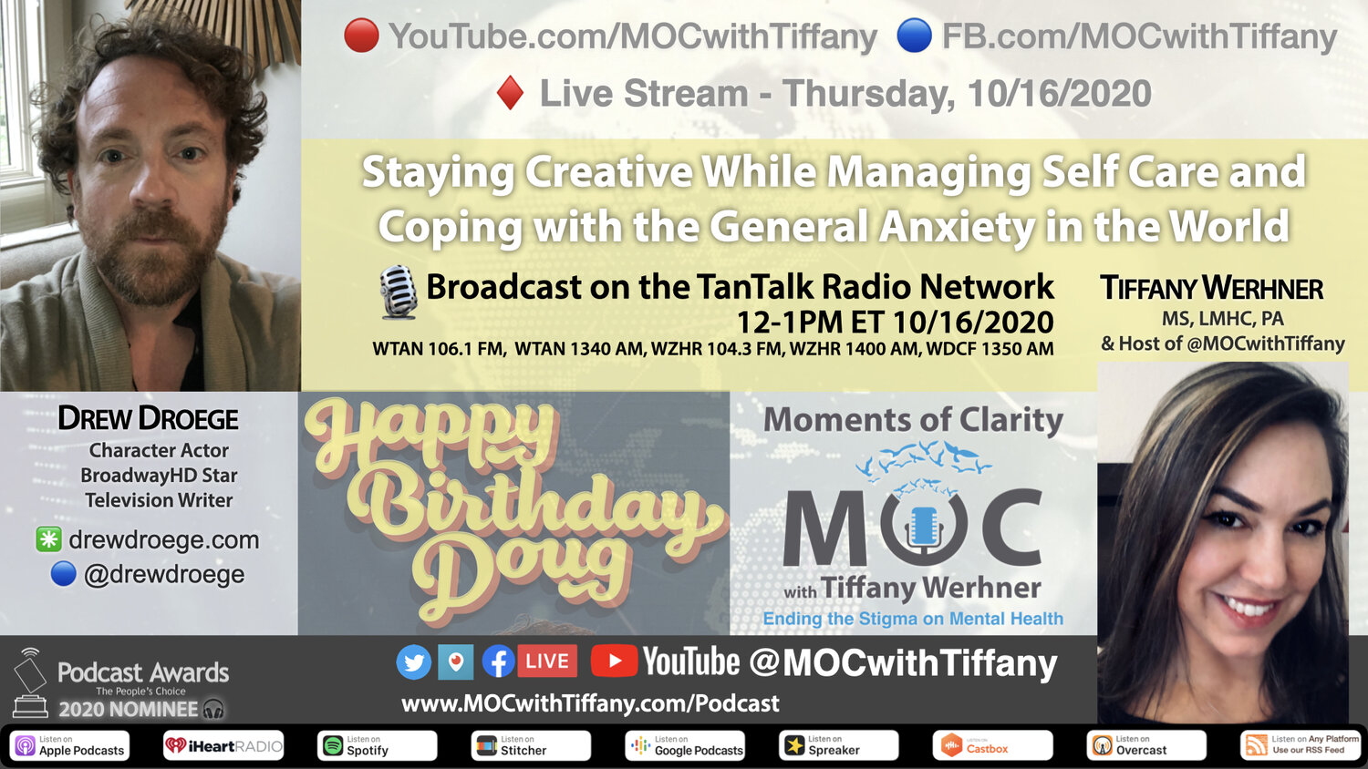 Moments of Clarity with Tiffany - The Show and Podcast Episodes from April 24 to October 16, 2020 - Building Beyond Me