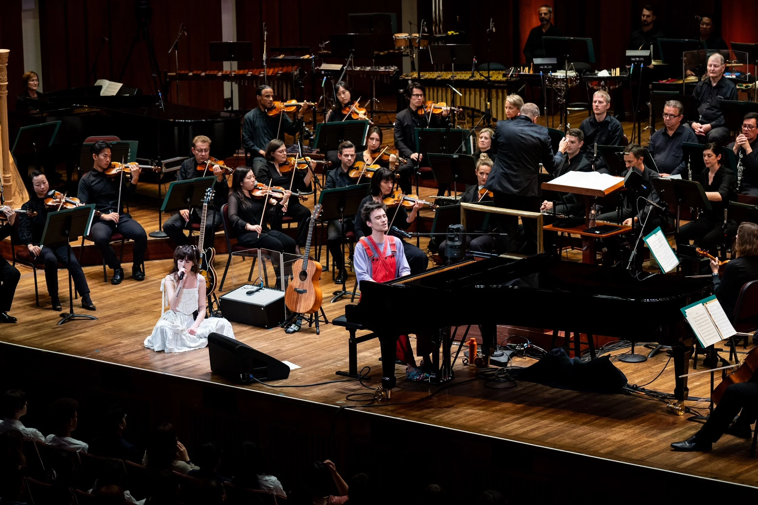 Jacob Collier and dodie with the NSO