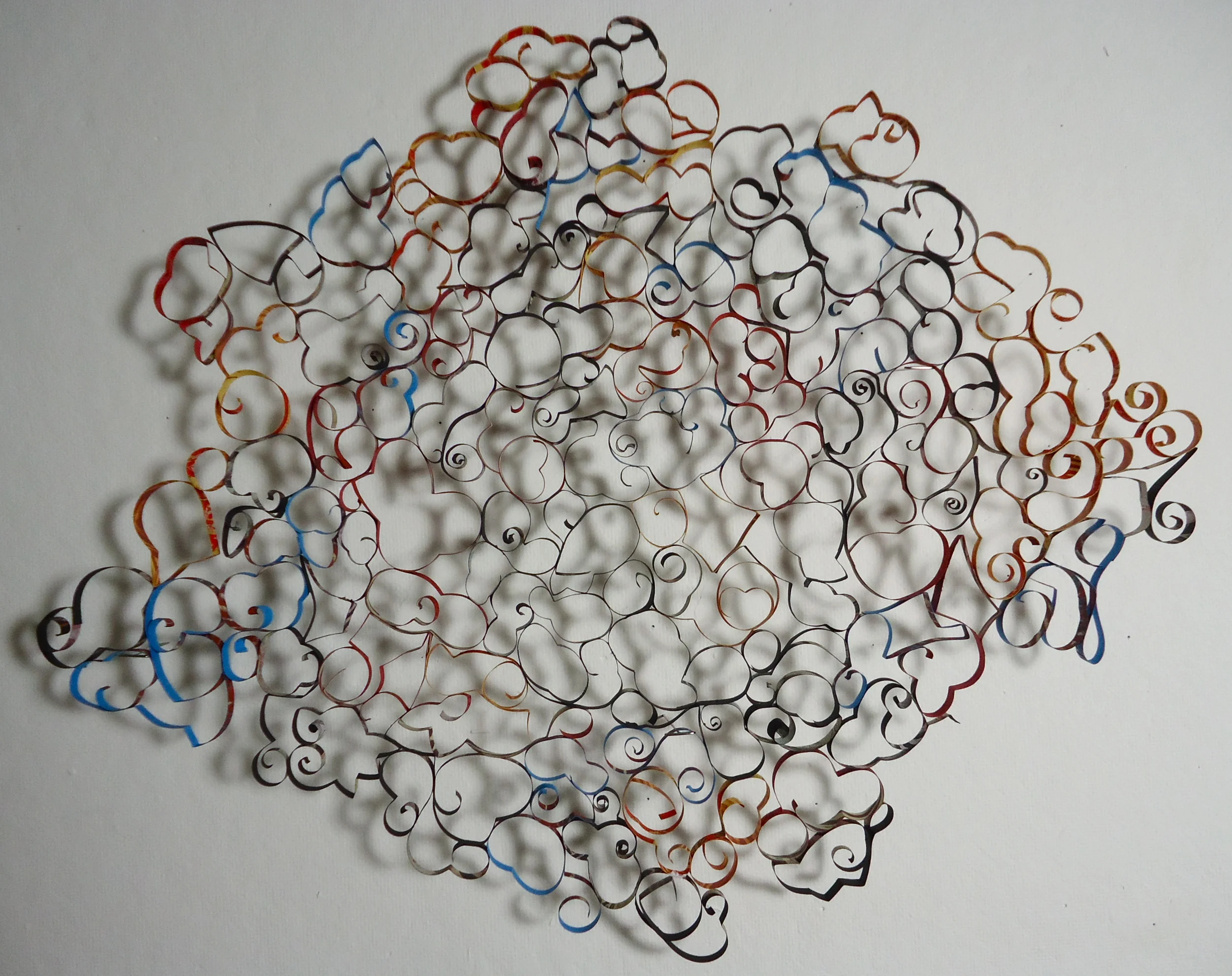   Untitled   paper and glue  18 x 18 inches  2010 