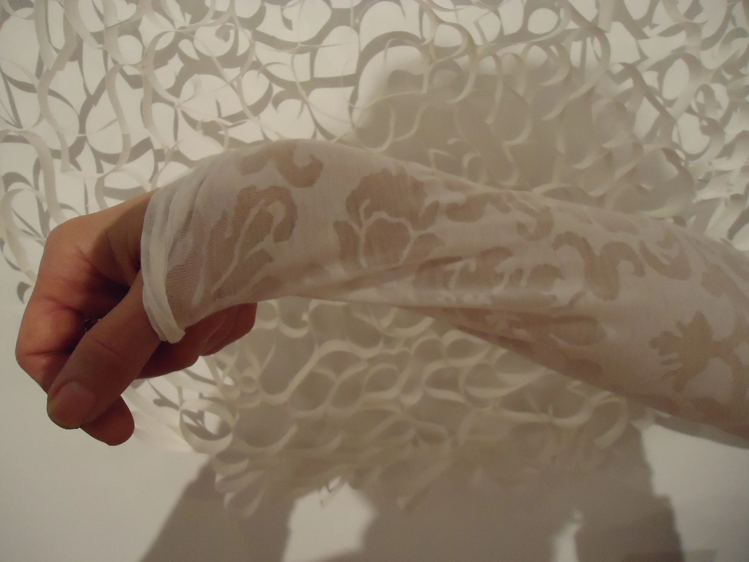   Untitled &nbsp; (detail)  polypropylene and glue  25 x 25 inches  2011 