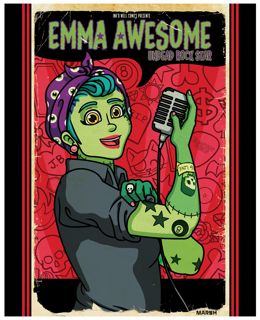  Cover -  Emma Awesome: Undead Rockstar  