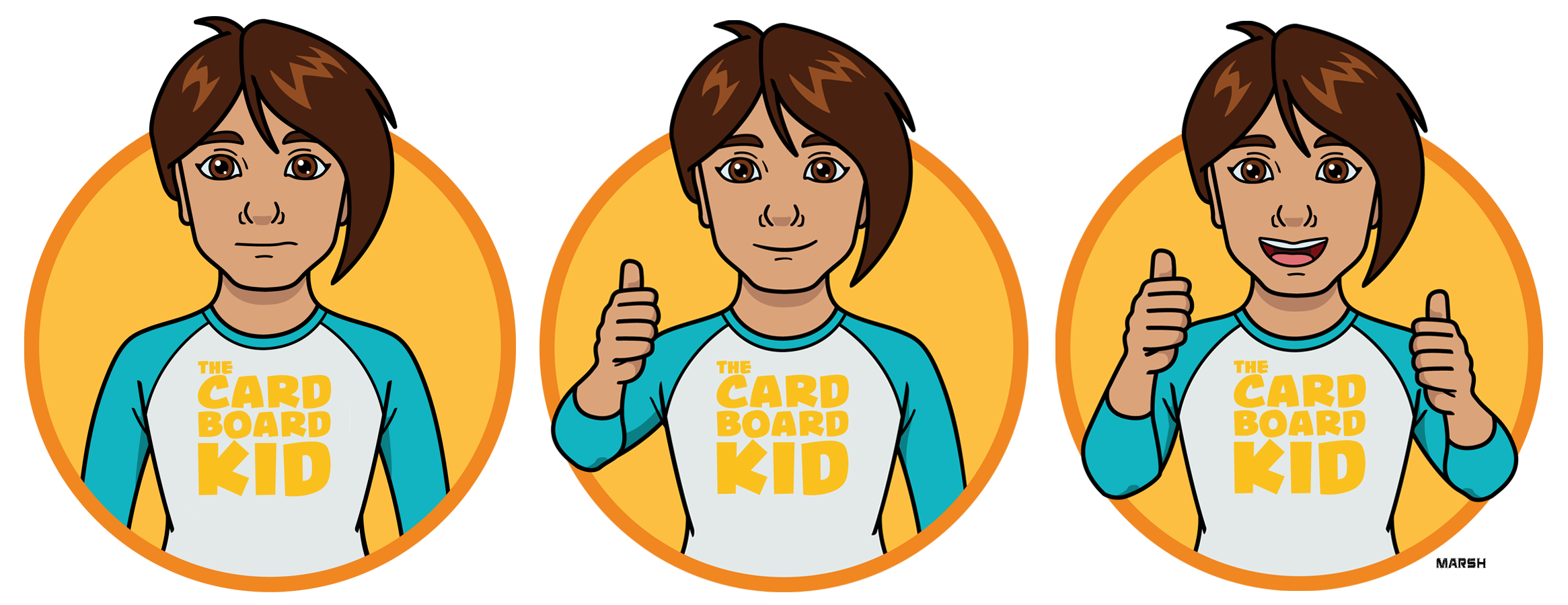  Ratings illustrations -  The Cardboard Kid  