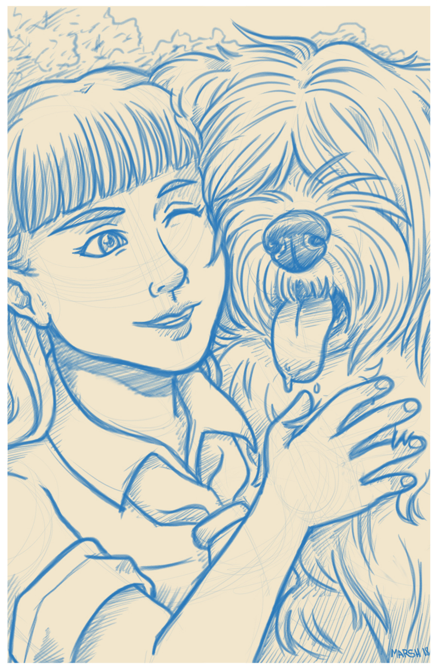 Relena &amp; Dog Friend