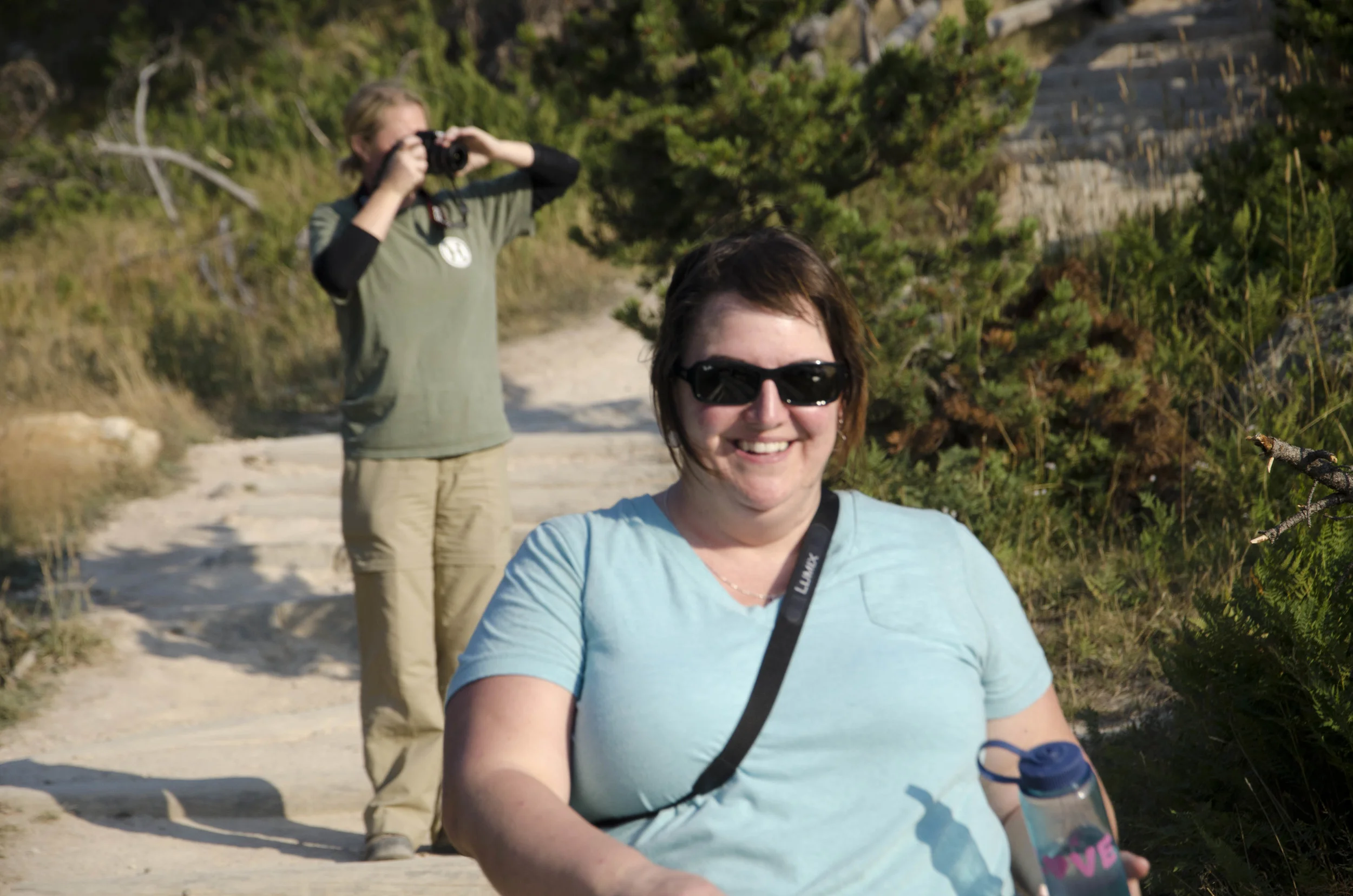 My friend takes photos and so do I