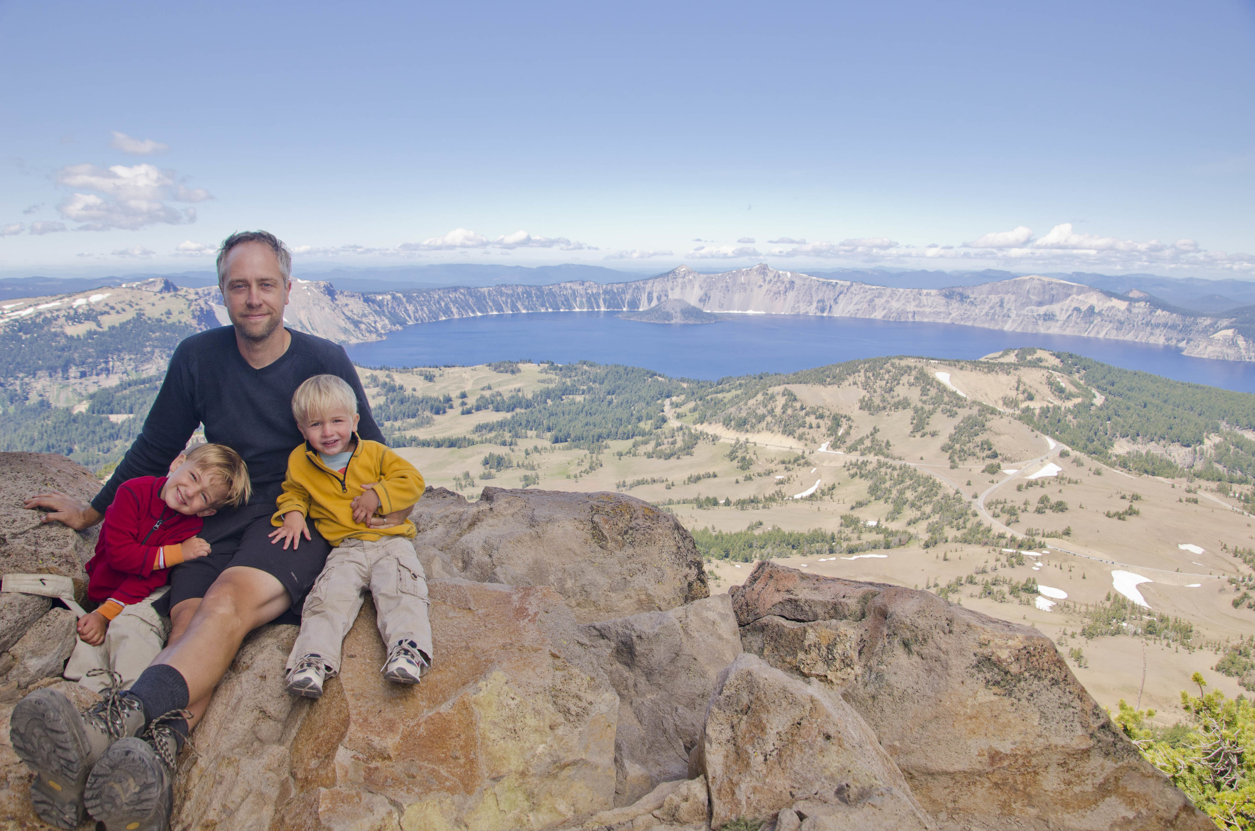 Day 22: Our boys' first summit