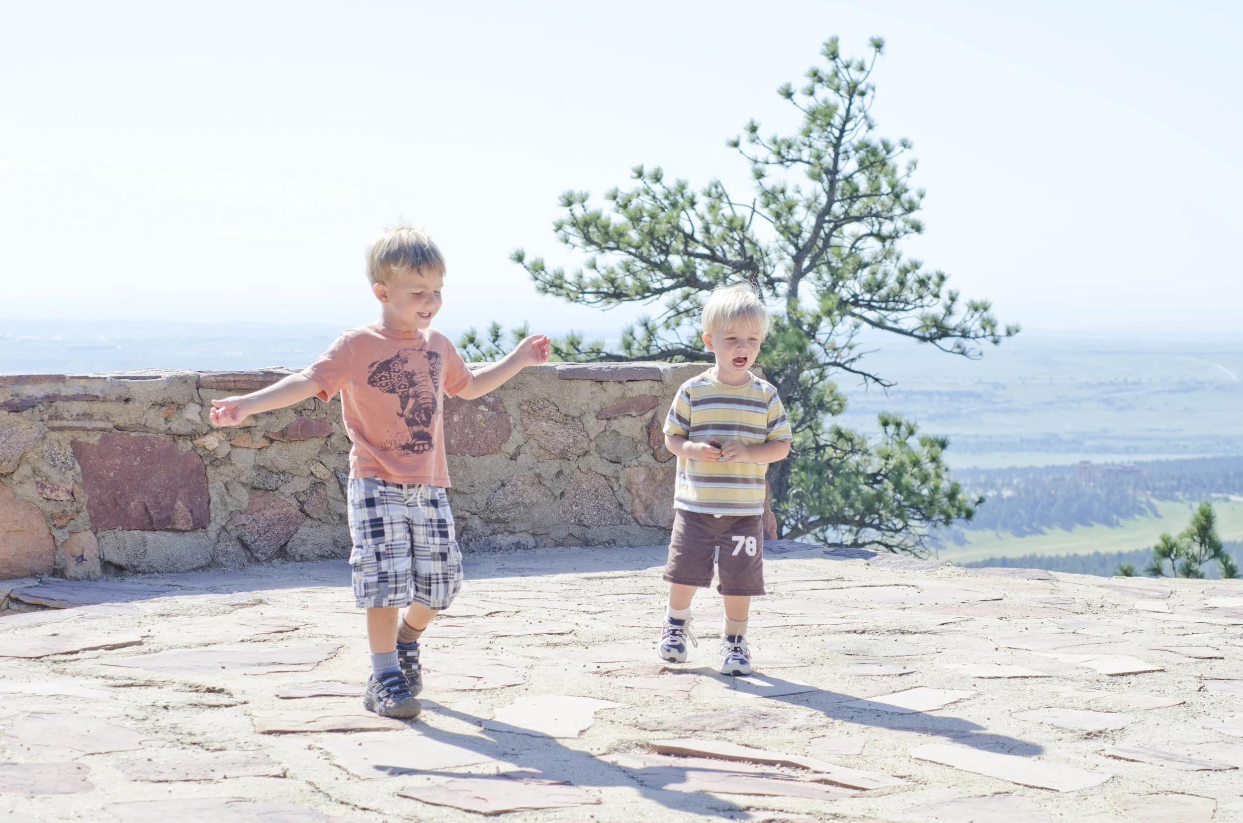 Day 4: Paul's 68 miles on a bike; the rest of us went <1; Boulder, CO