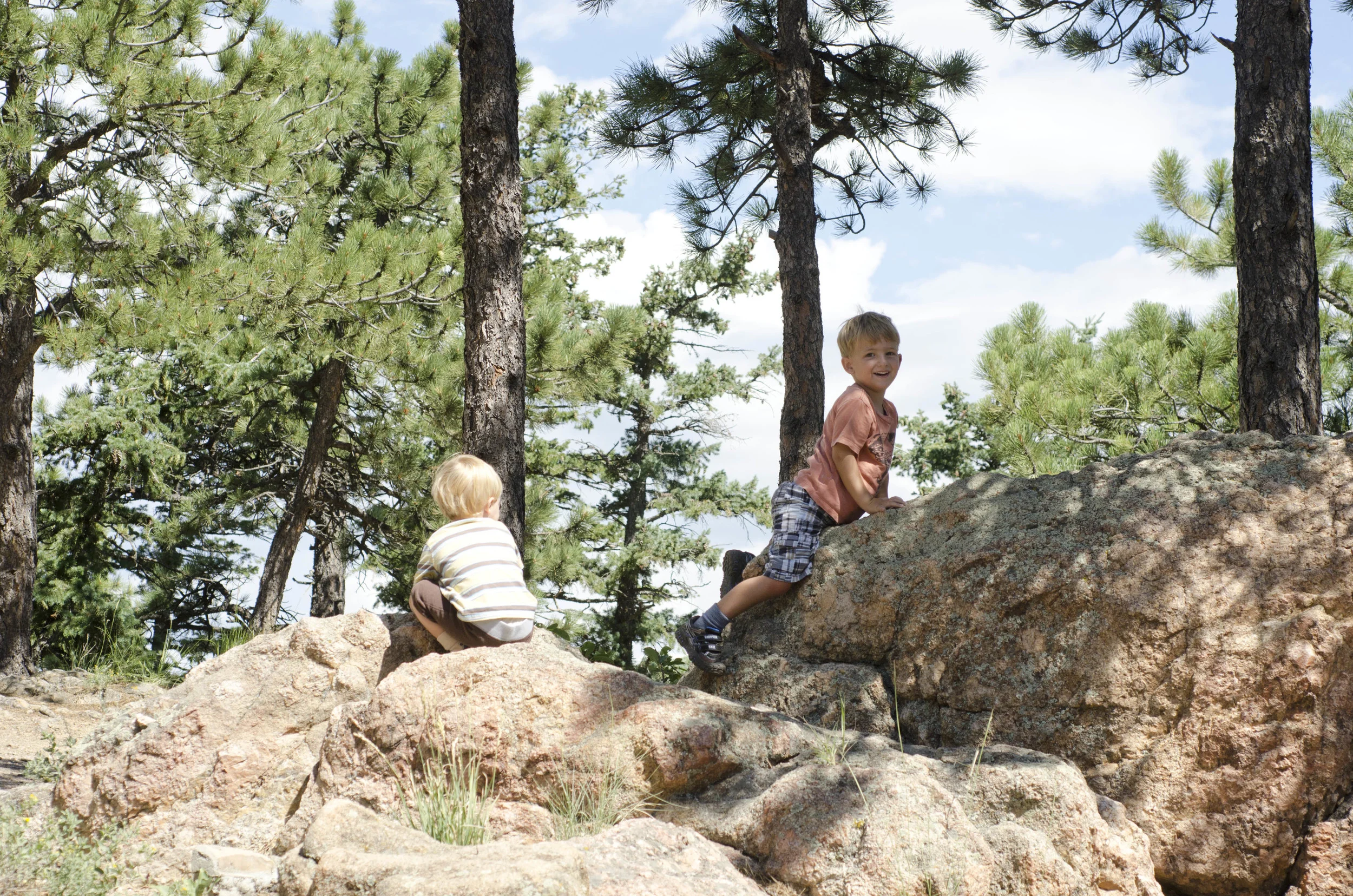 Day 4: Paul's 68 miles on a bike; the rest of us went <1; Boulder, CO