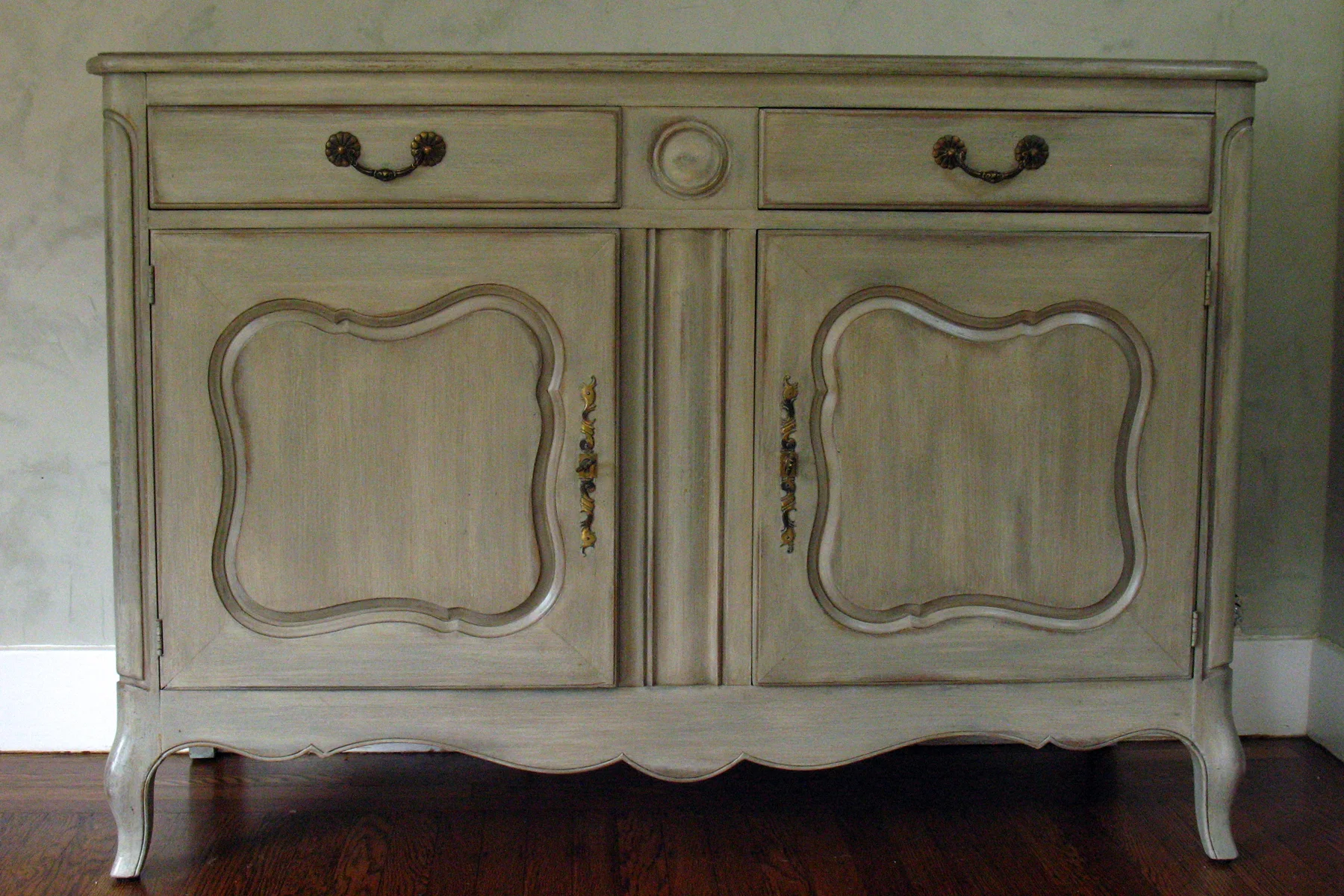 FRENCH BUFFET WITH ANTIQUE FINISH