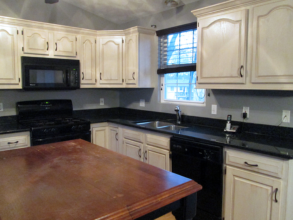 Before After Sandy Macdonald Studio, Whitewash Oak Cabinets Before And After